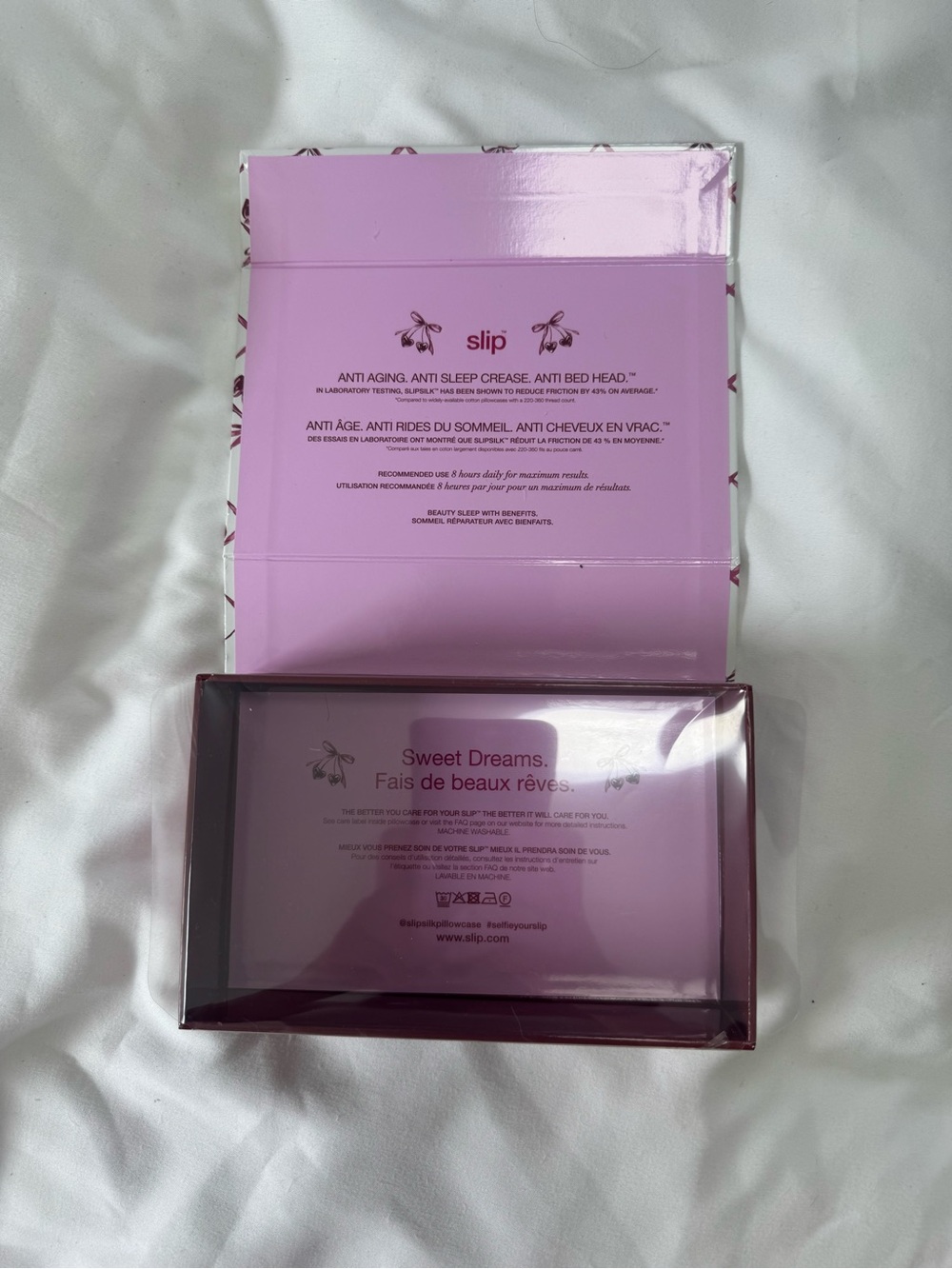 Authentic SLIP® Silk Sweet Cherry Queen Pillowcase - Picture 2 of 12